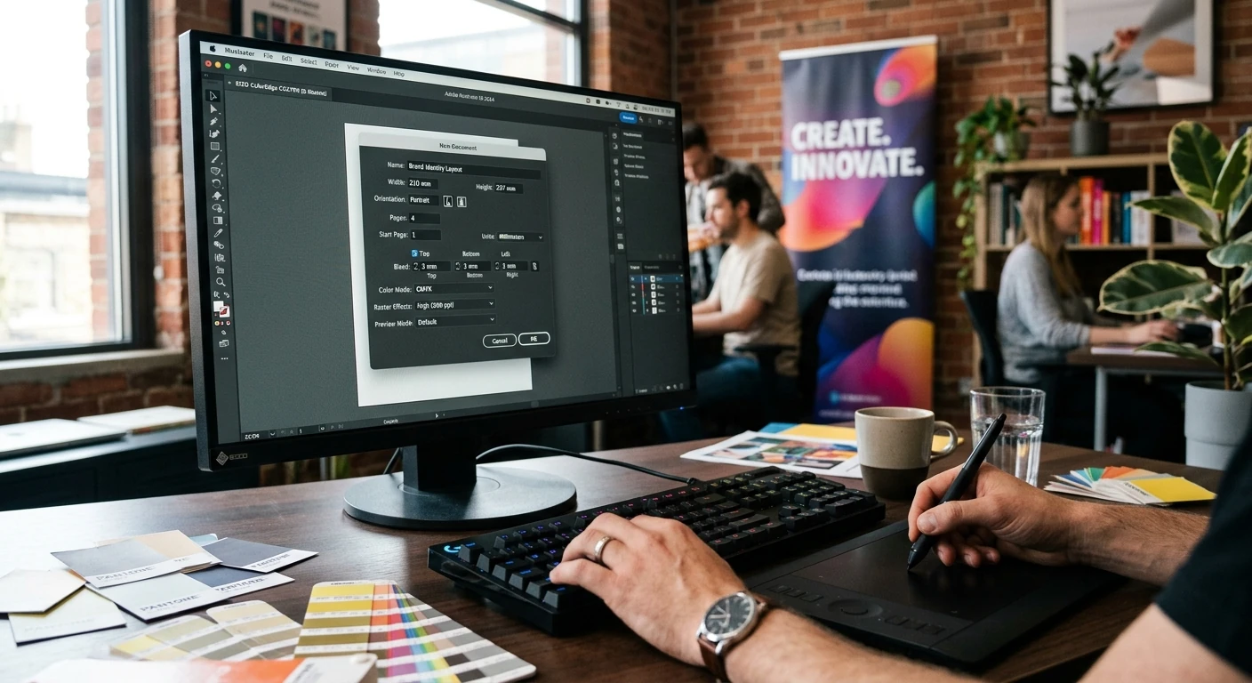 تنظیمات پیشرفته برای طراحی بنر تبلیغاتی با ایلوستریتور